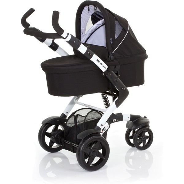 ABC Design 3-Tec Stroller With Carrycot – Black - Baby Baby Pte Ltd